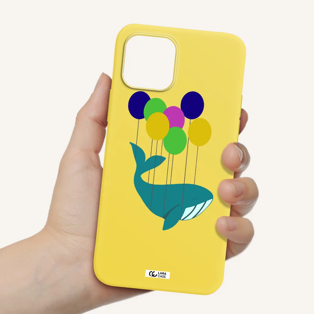 Flying Whale Apple iPhone 12 Silicone canary yellow Case
