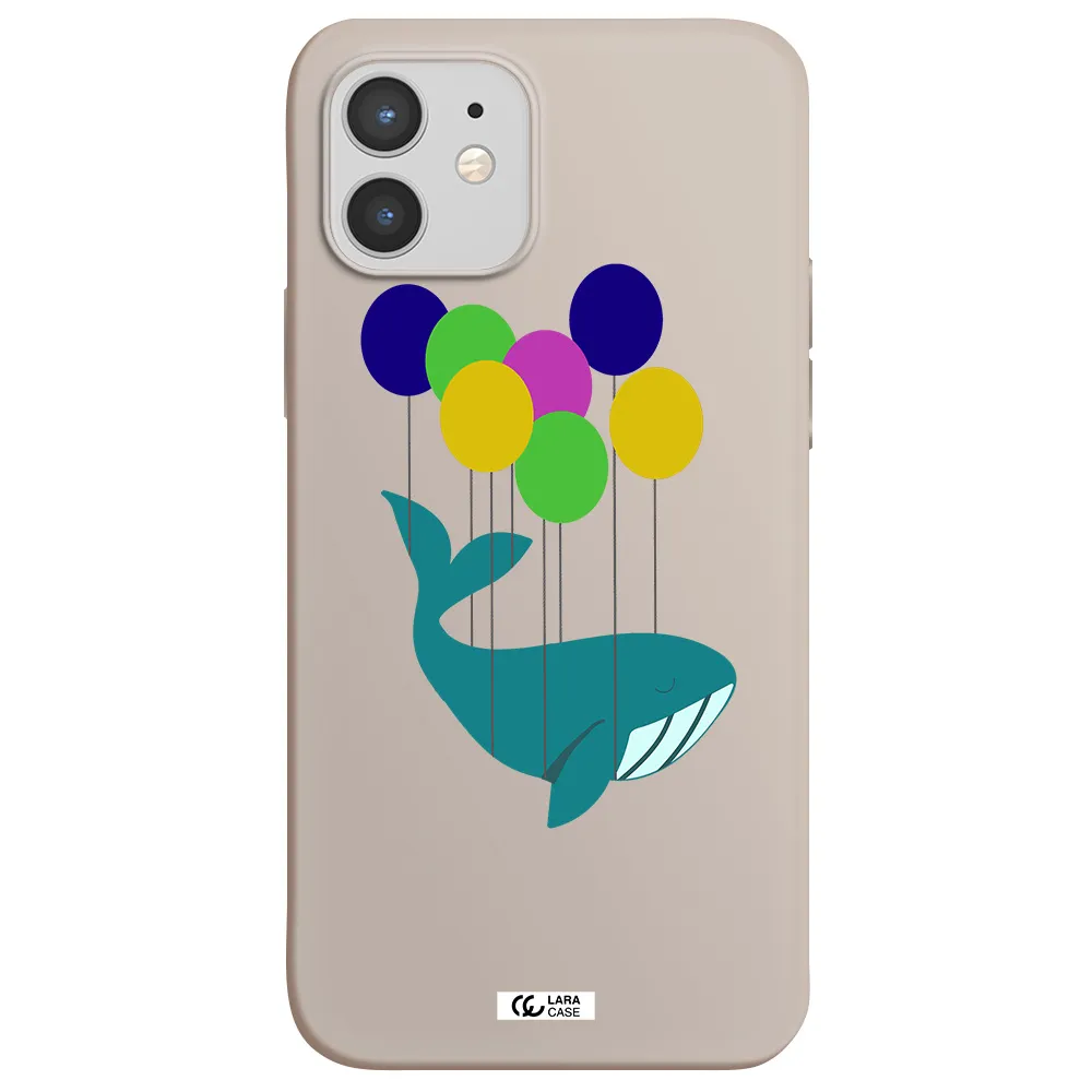 Flying Whale Apple iPhone 12 Silicone Stone Case