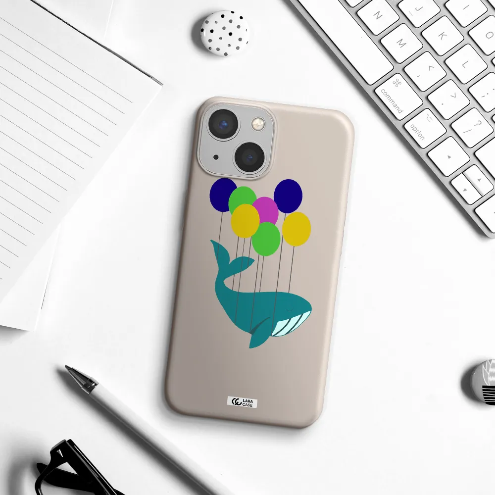 Flying Whale Apple iPhone 13 mini Silicone Stone Case
