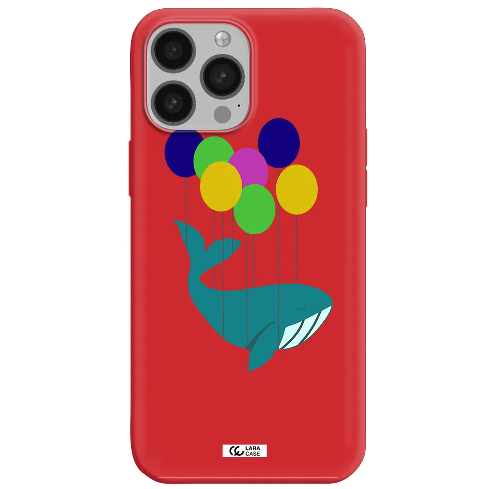 Flying Whale Apple iPhone 13 Pro Max Silicone Imperial Red Case