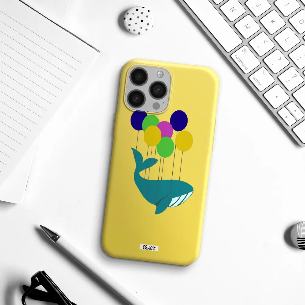 Flying Whale Apple iPhone 13 Pro Silicone canary yellow Case