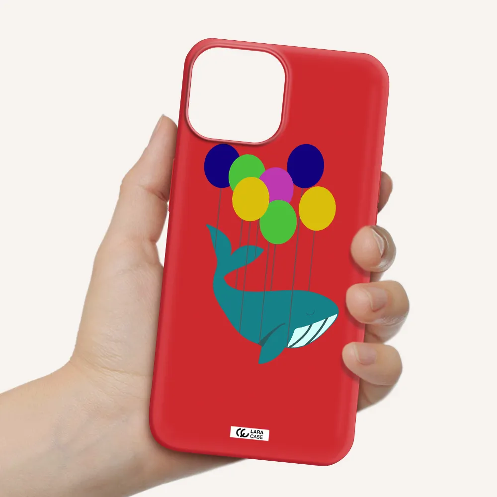 Flying Whale Apple iPhone 13 Silicone Imperial Red Case