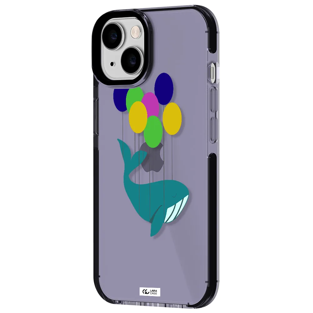 Flying Whale Apple iPhone 14 impact Lilac Case