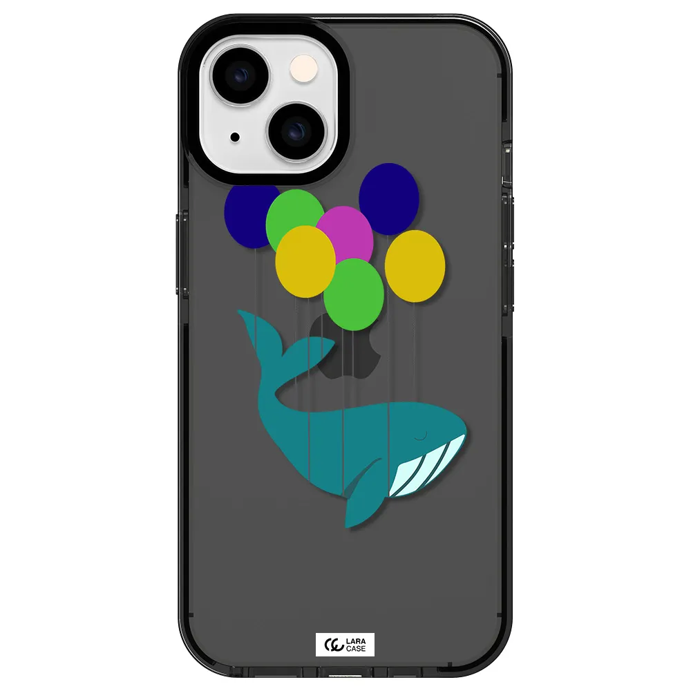 Flying Whale Apple iPhone 14 impact Smoke Black Case