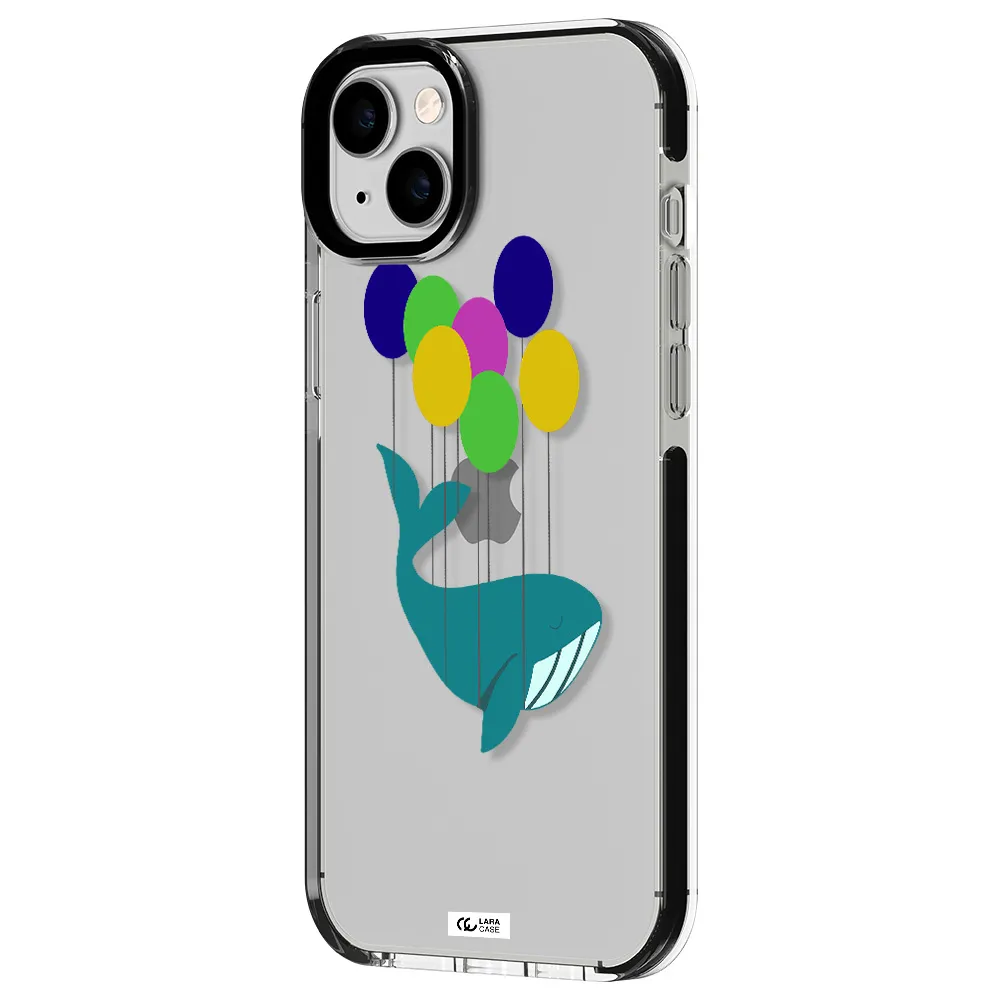 Flying Whale Apple iPhone 14 plus impact black border Case