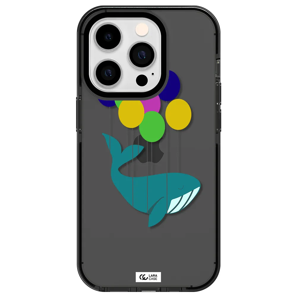 Flying Whale Apple iPhone 14 pro impact Smoke Black Case