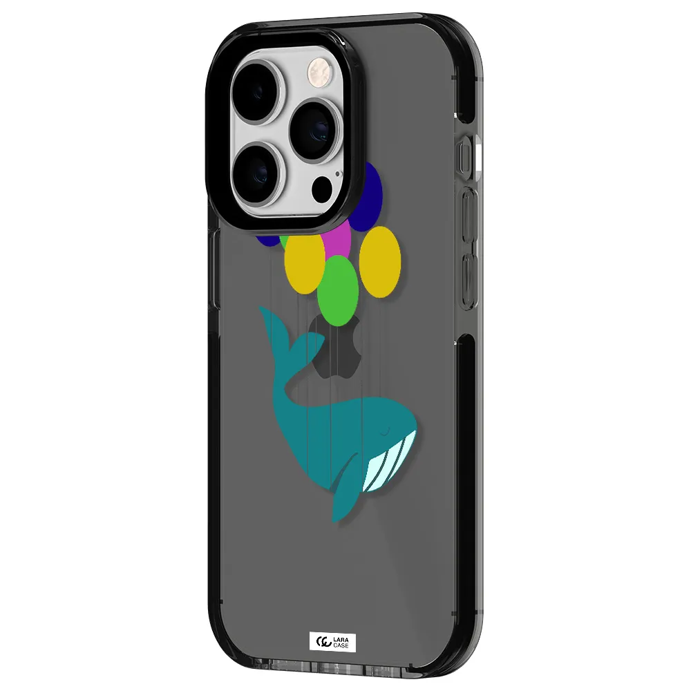 Flying Whale Apple iPhone 14 pro impact Smoke Black Case