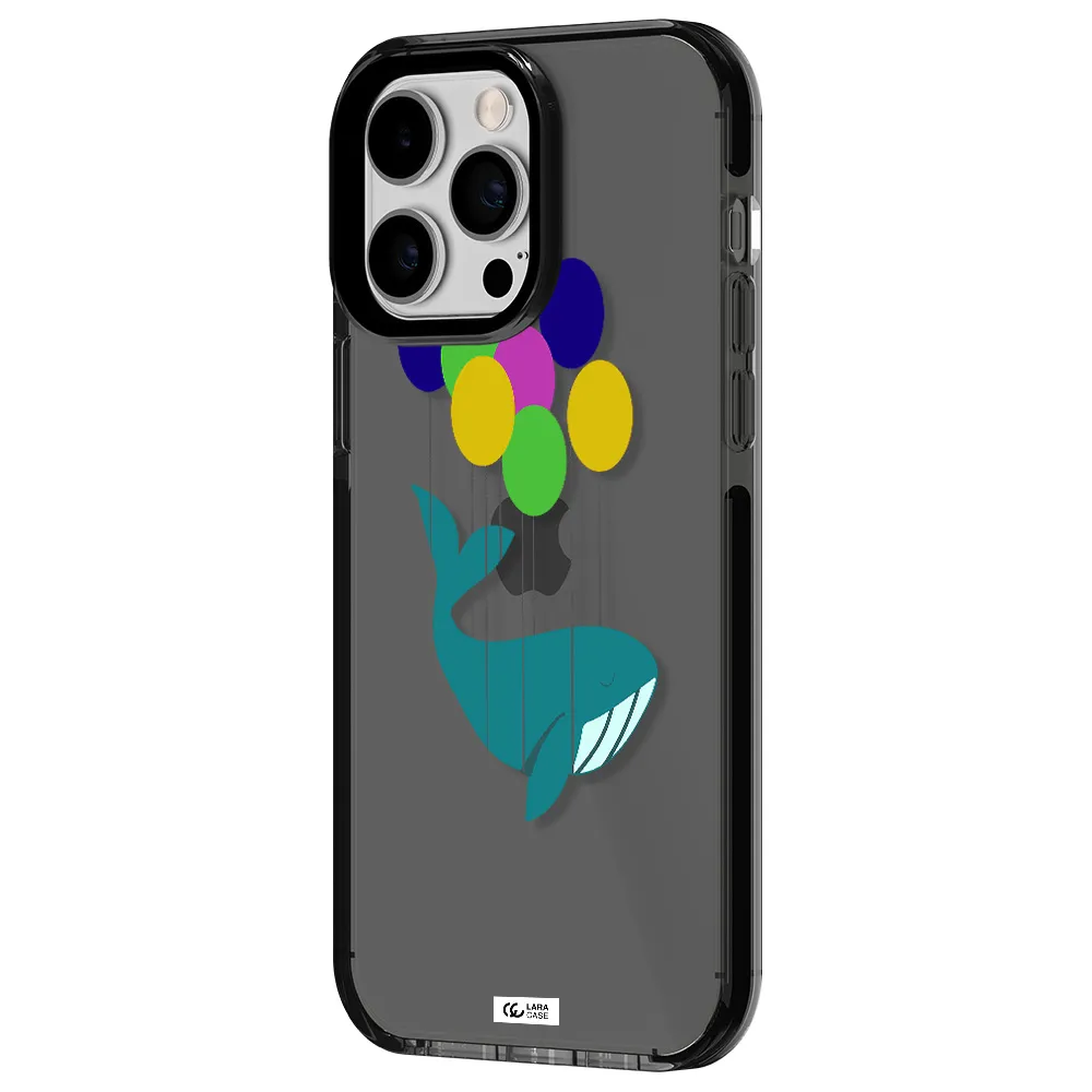 Flying Whale Apple iPhone 14 pro max impact Smoke Black Case