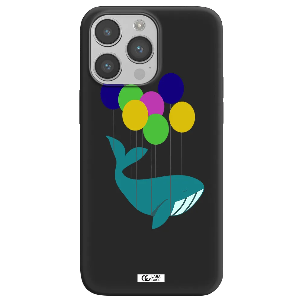 Flying Whale Apple iPhone 14 pro Silicone black Case