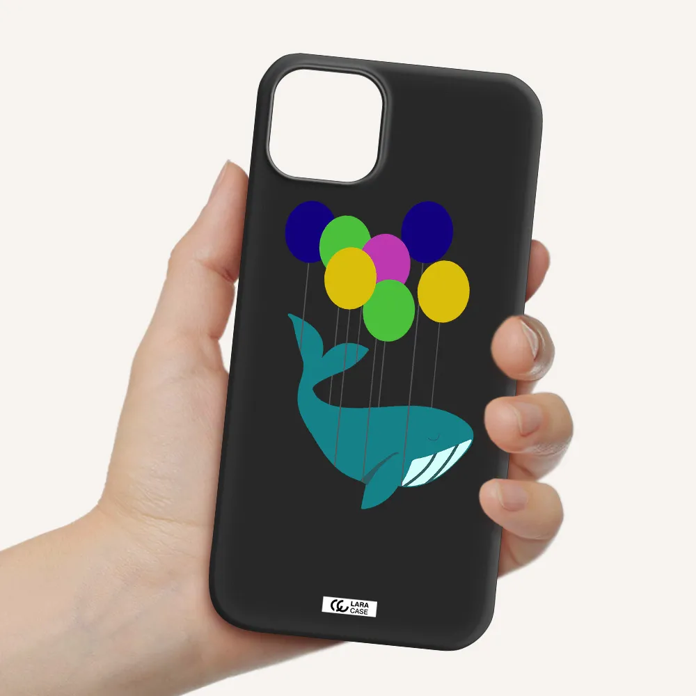 Flying Whale Apple iPhone 14 Silicone black Case