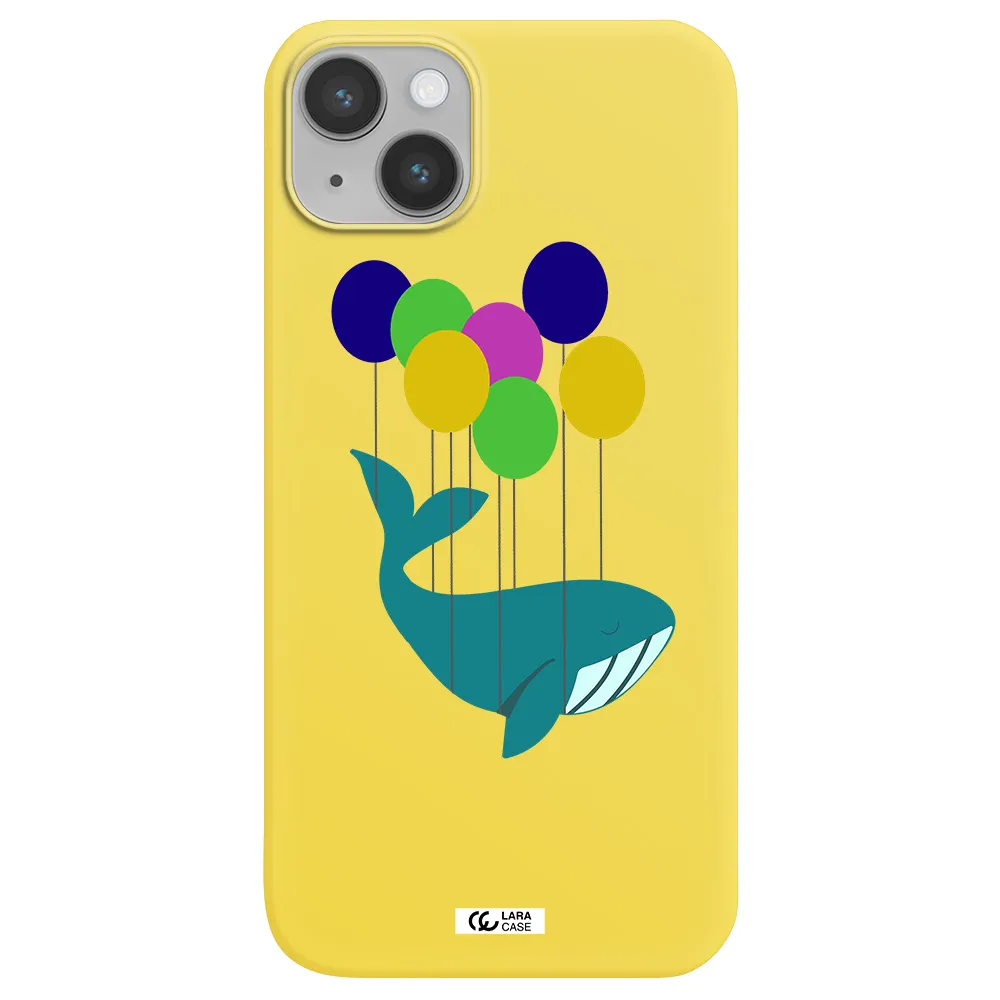 Flying Whale Apple iPhone 14 Silicone canary yellow Case