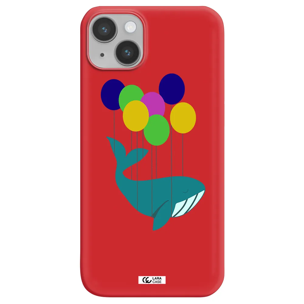 Flying Whale Apple iPhone 14 Silicone Imperial Red Case