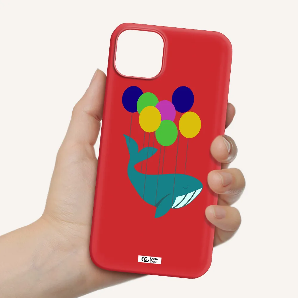Flying Whale Apple iPhone 14 Silicone Imperial Red Case