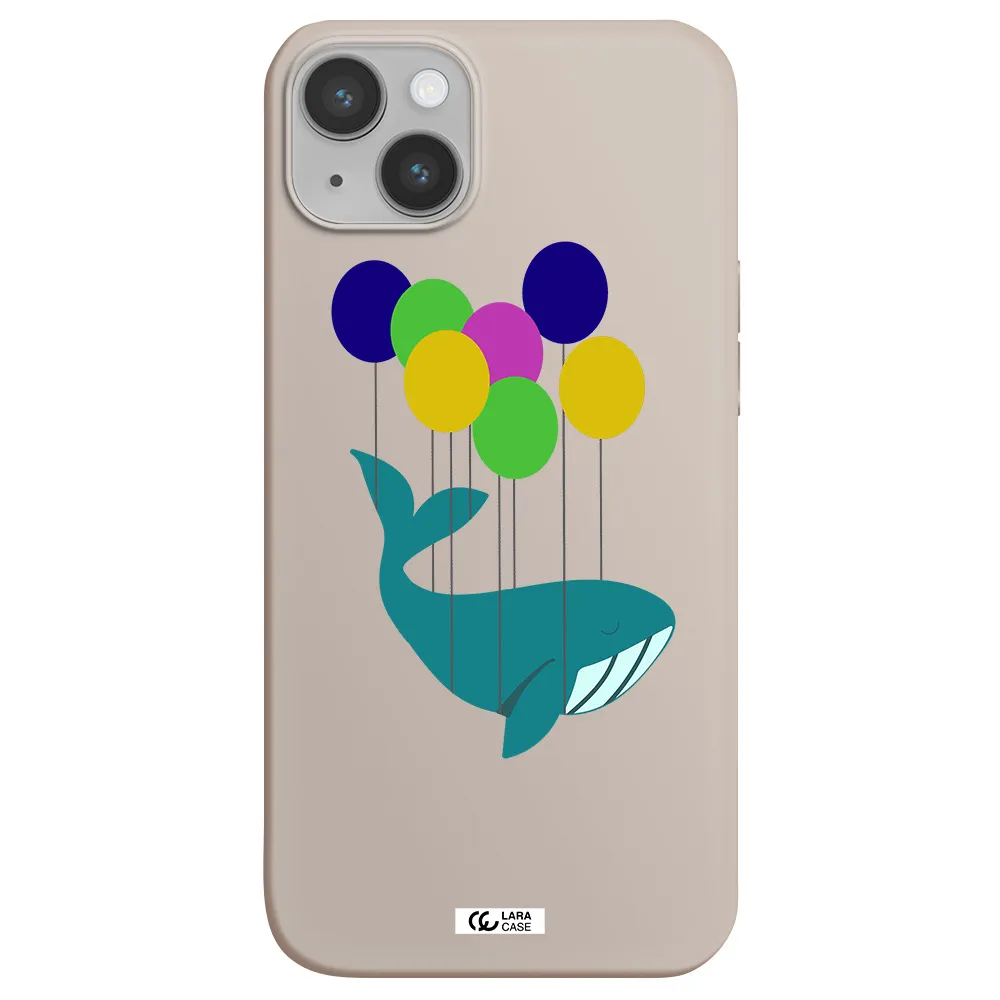 Flying Whale Apple iPhone 14 Silicone Stone Case