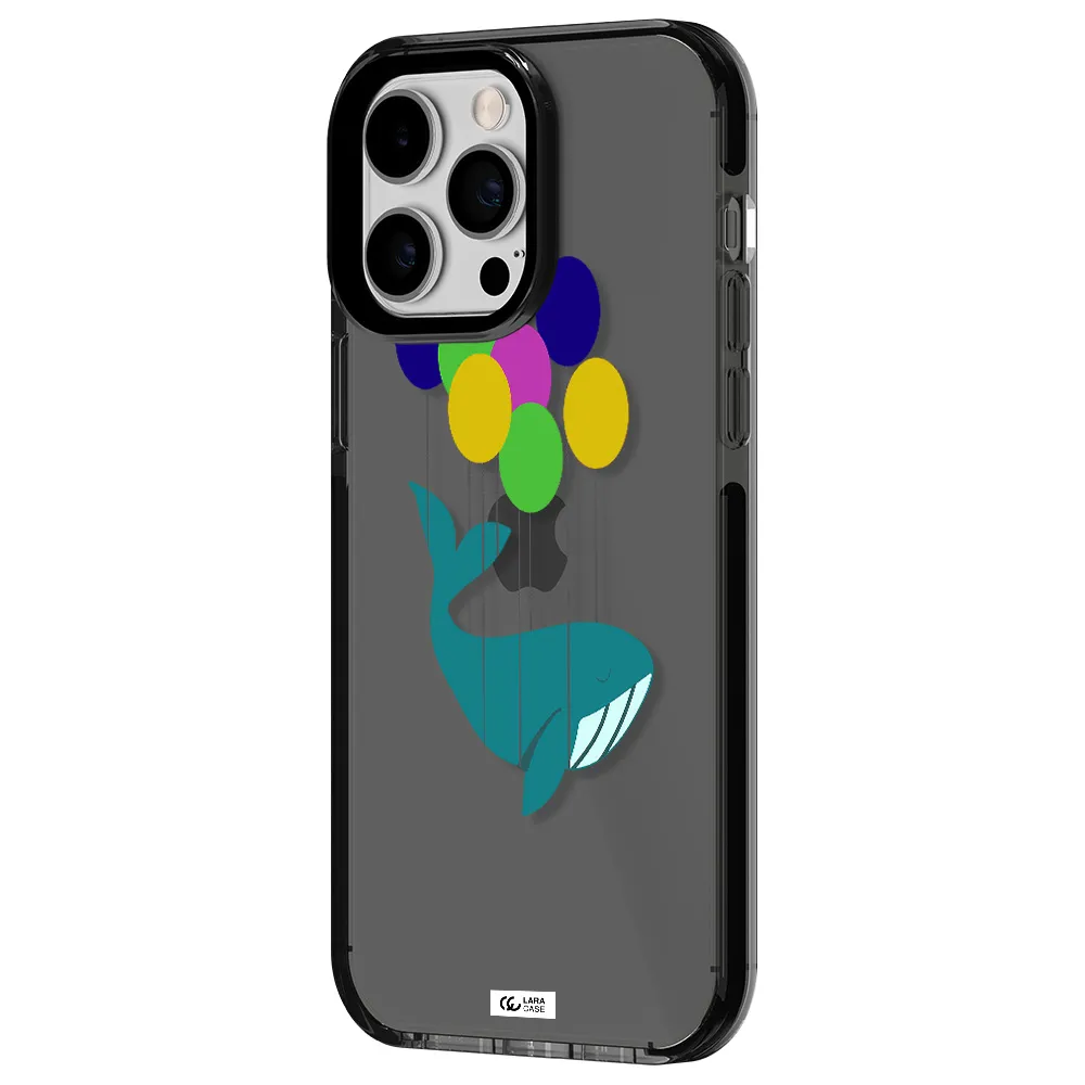Flying Whale Apple iPhone 15 Pro Max impact Smoke Black Case