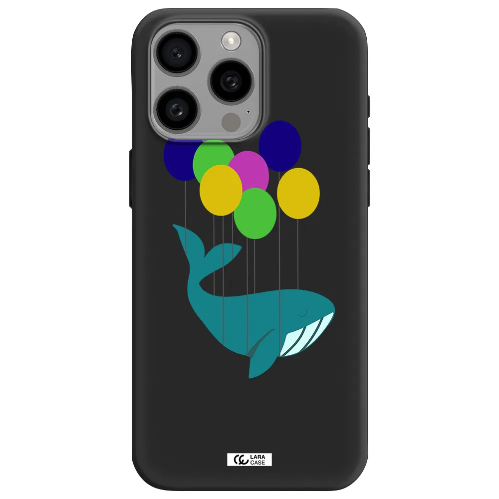 Flying Whale Apple Iphone 15 Pro max Silicone black Case