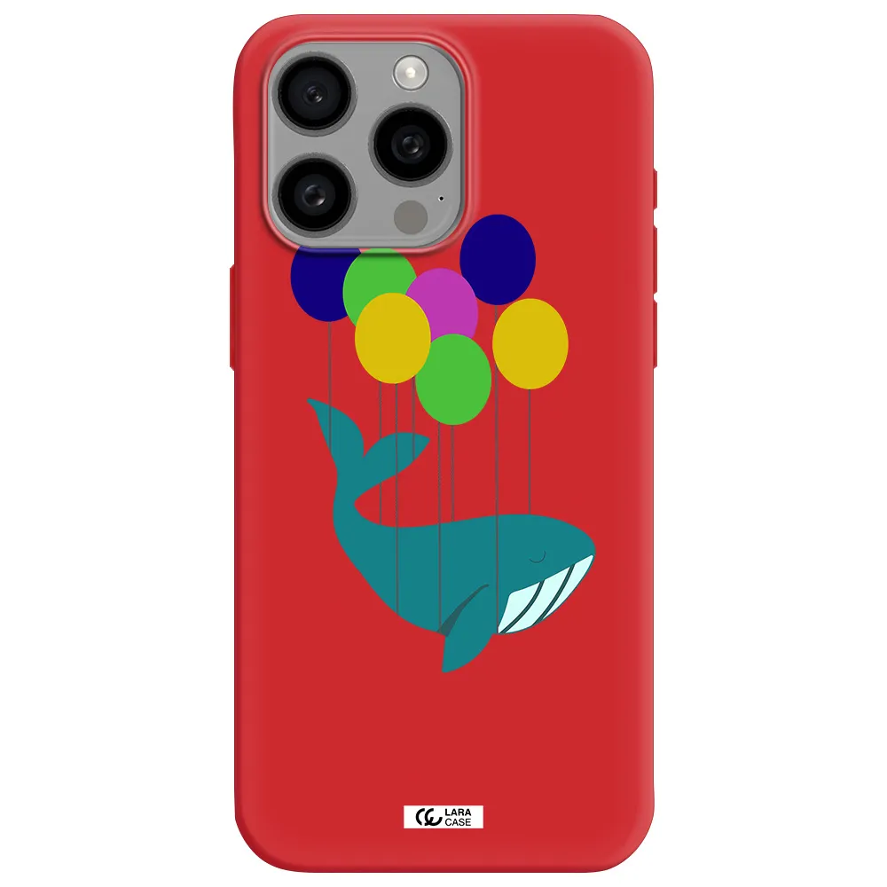 Flying Whale Apple Iphone 15 Pro Max Silicone Imperial Red Case