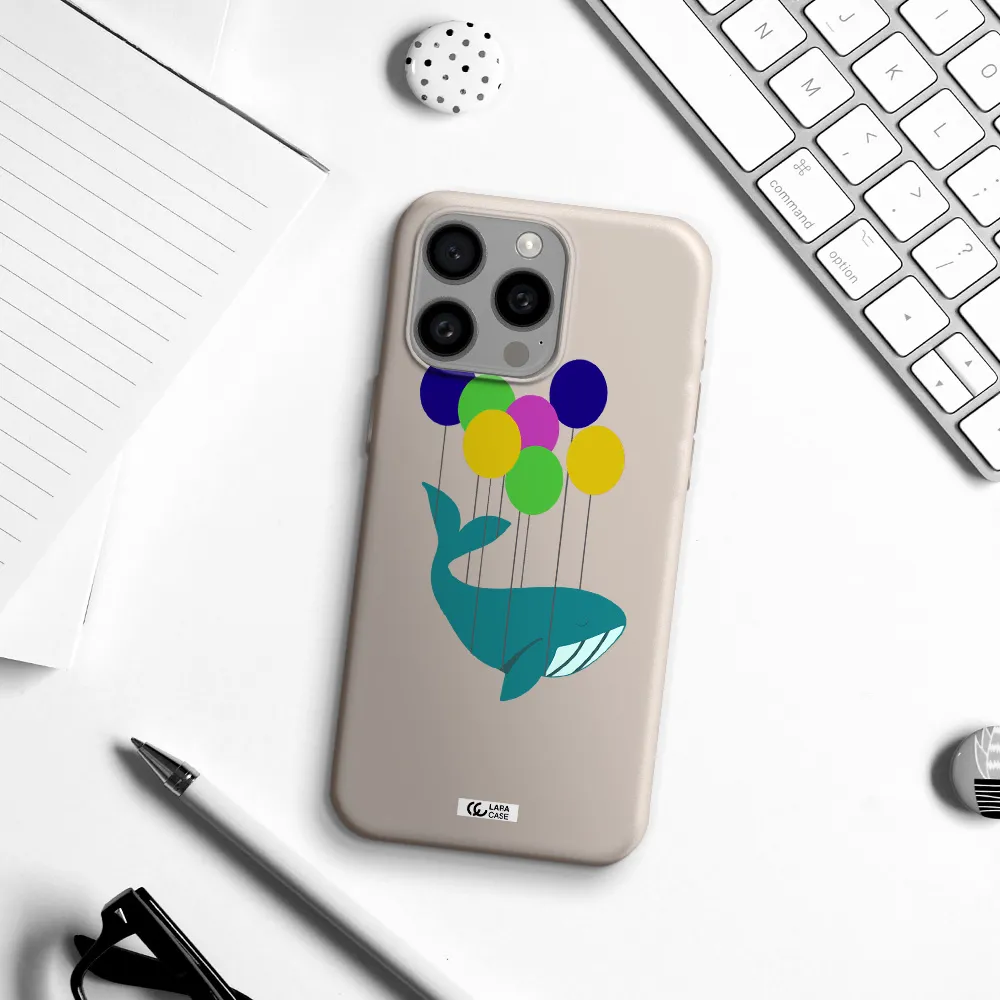 Flying Whale Apple Iphone 15 Pro max Silicone Stone Case