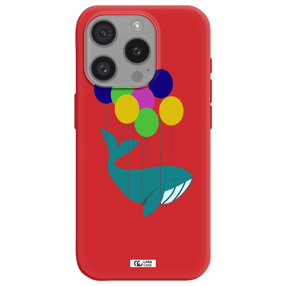 Flying Whale Apple Iphone 15 Pro Silicone Imperial Red Case
