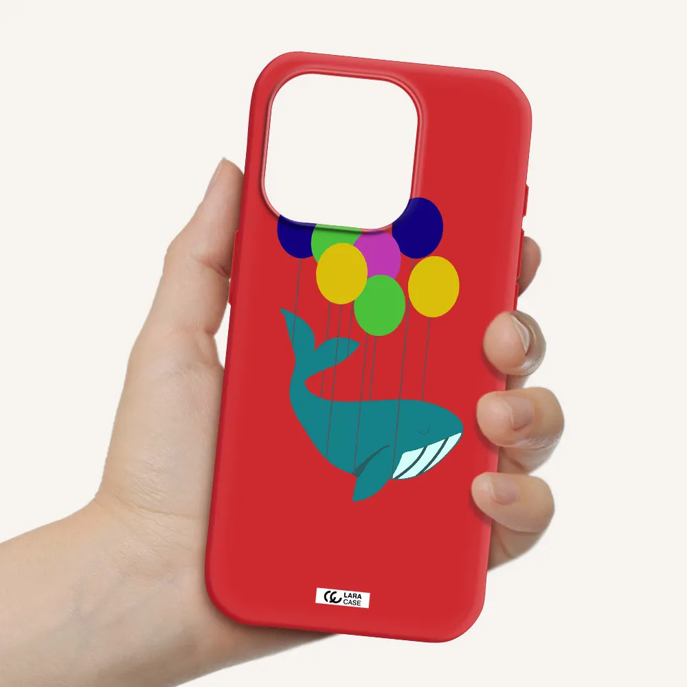 Flying Whale Apple Iphone 15 Pro Silicone Imperial Red Case