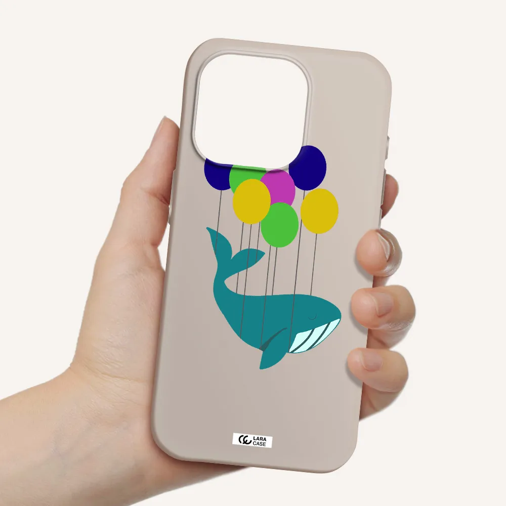 Flying Whale Apple Iphone 15 Pro Silicone Stone Case