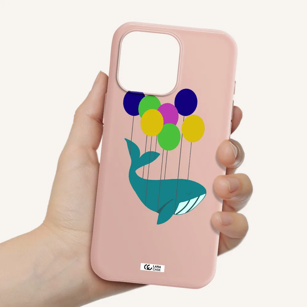 Flying Whale Apple Iphone 16 Pro Max Silicone Pastel Pink Case