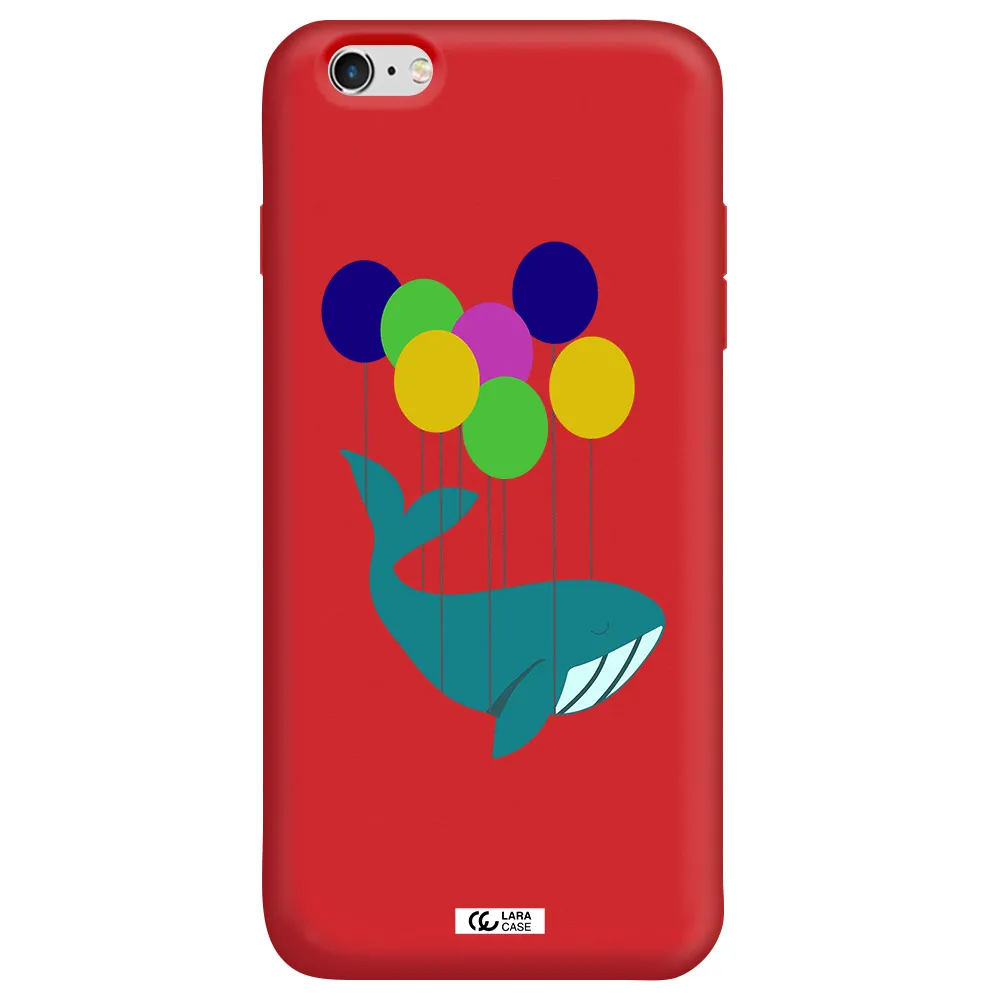 Flying Whale Apple iPhone 6 s plus Silicone Imperial Red Case