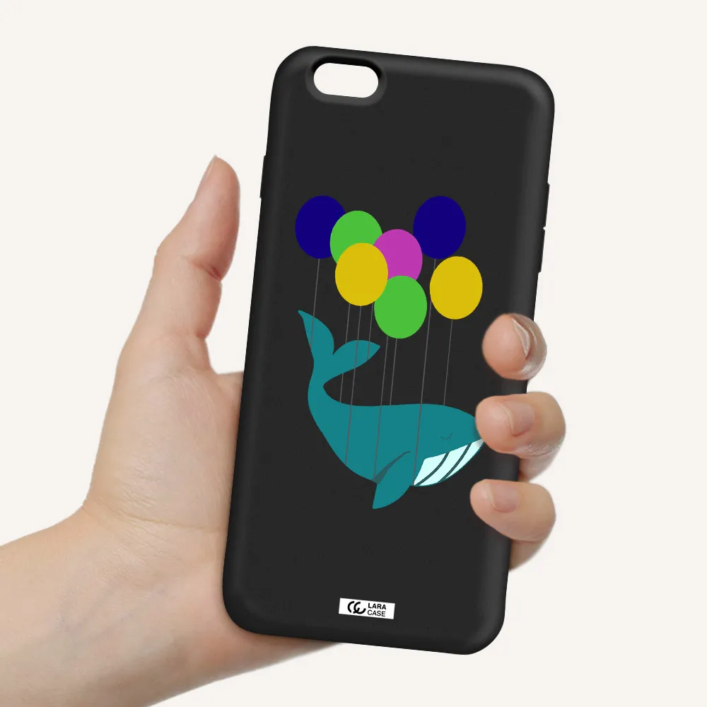 Flying Whale Apple iPhone 6S Silicone black Case
