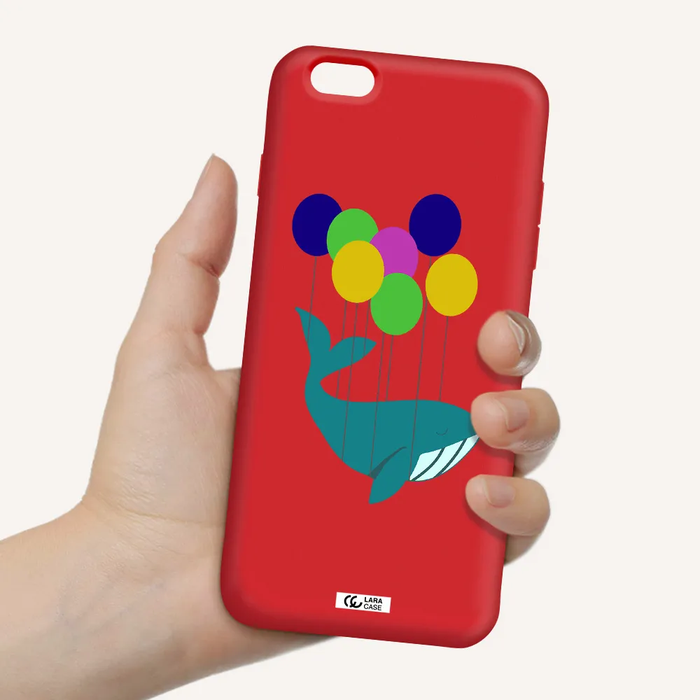 Flying Whale Apple iPhone 6S Silicone Imperial Red Case
