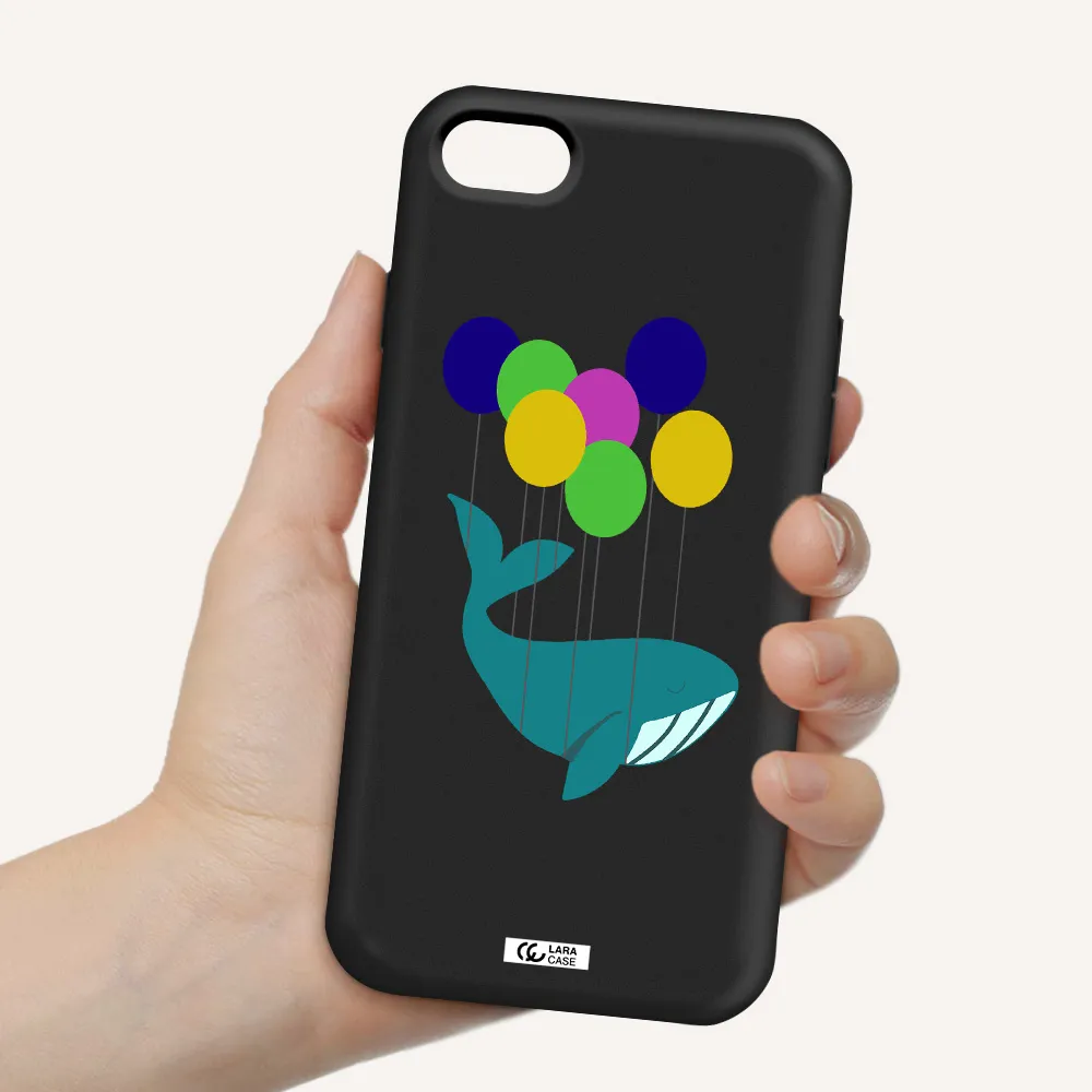 Flying Whale Apple iPhone 7 Silicone black Case