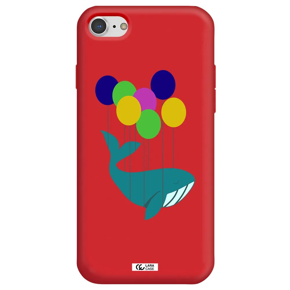 Flying Whale Apple iPhone 7 Silicone Imperial Red Case