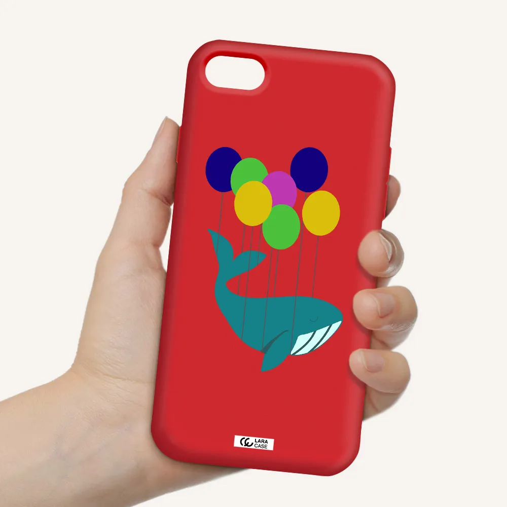 Flying Whale Apple iPhone 7 Silicone Imperial Red Case
