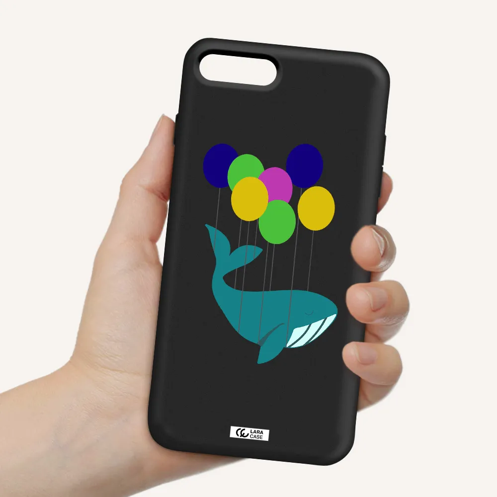 Flying Whale Apple iPhone 8 plus Silicone black Case