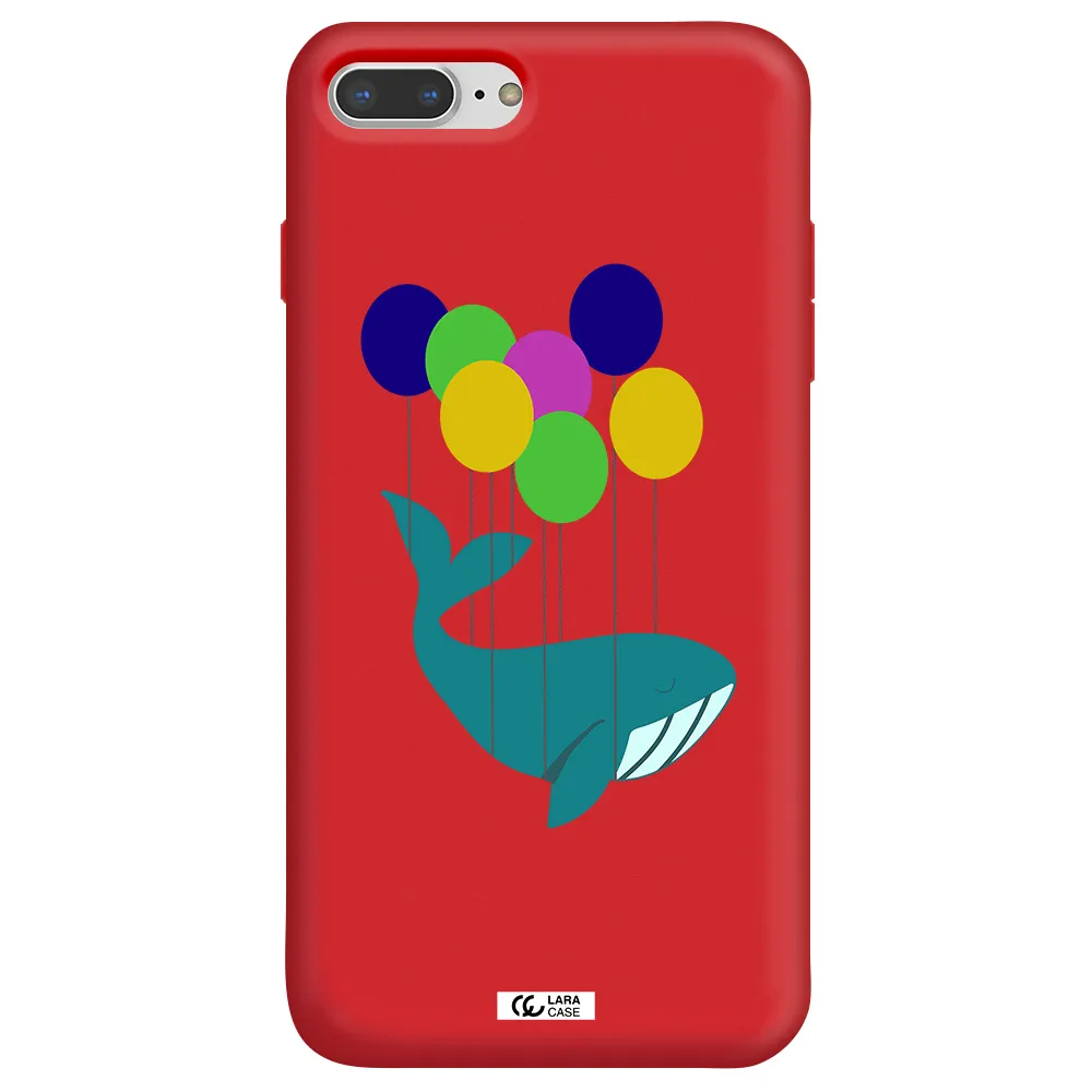 Flying Whale Apple iPhone 8 plus Silicone Imperial Red Case