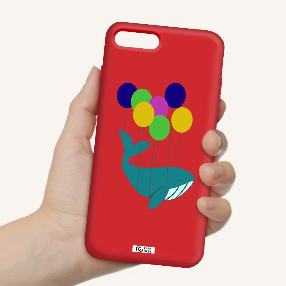 Flying Whale Apple iPhone 8 plus Silicone Imperial Red Case