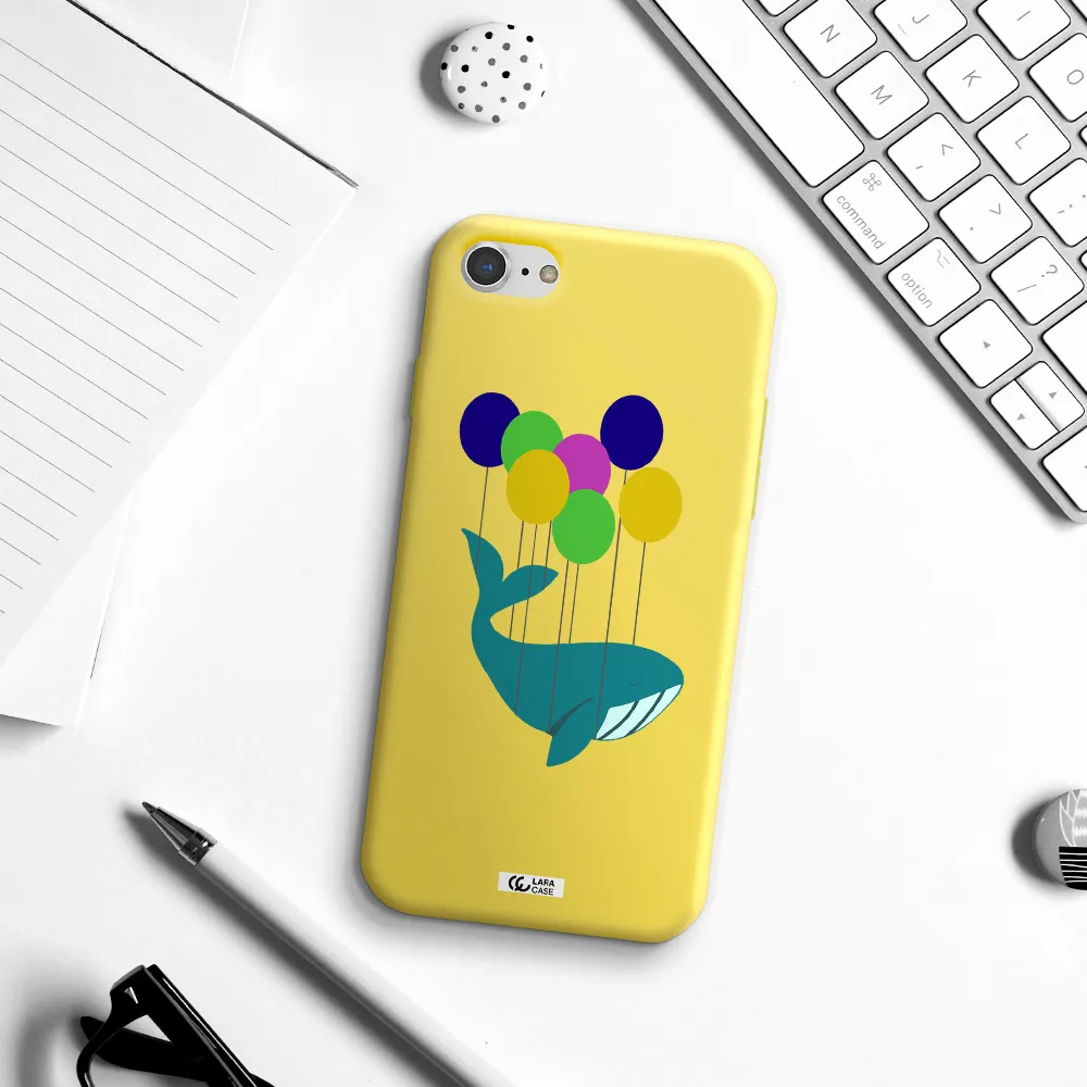 Flying Whale Apple iPhone 8 Silicone canary yellow Case