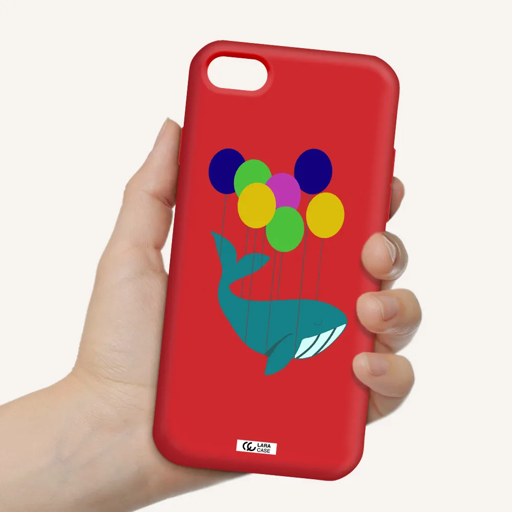 Flying Whale Apple iPhone 8 Silicone Imperial Red Case