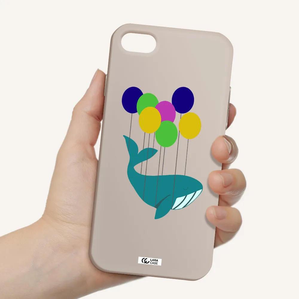 Flying Whale Apple iPhone 8 Silicone Stone Case