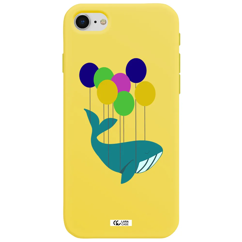 Flying Whale Apple iPhone se 2020 Silicone canary yellow Case