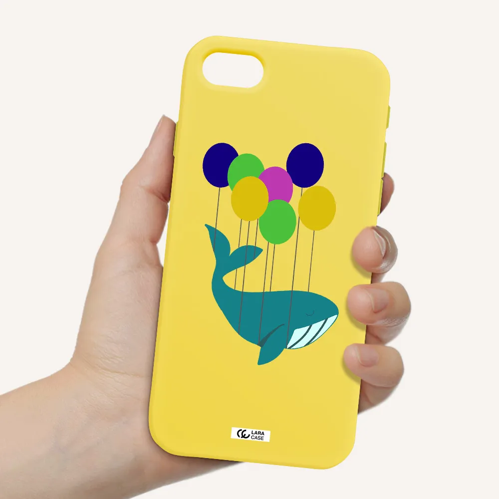 Flying Whale Apple iPhone se 2020 Silicone canary yellow Case