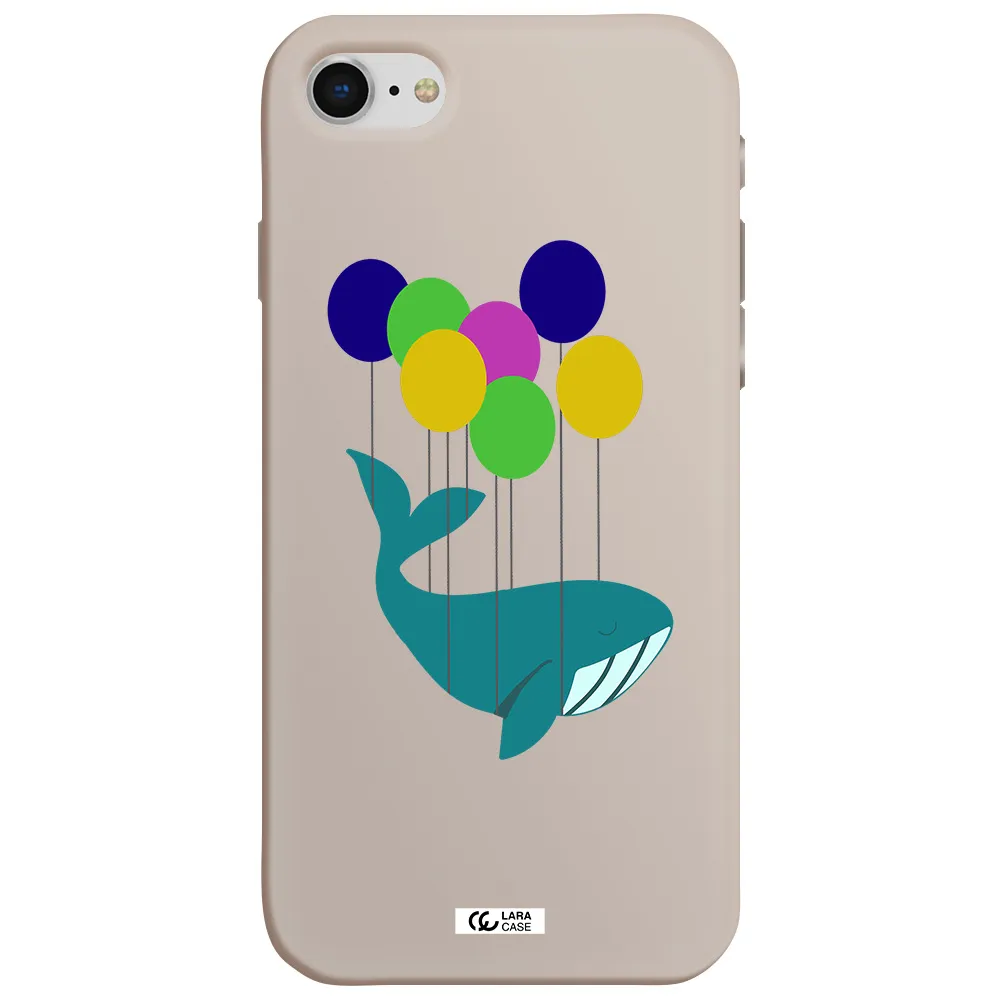 Flying Whale Apple iPhone se 2020 Silicone Stone Case
