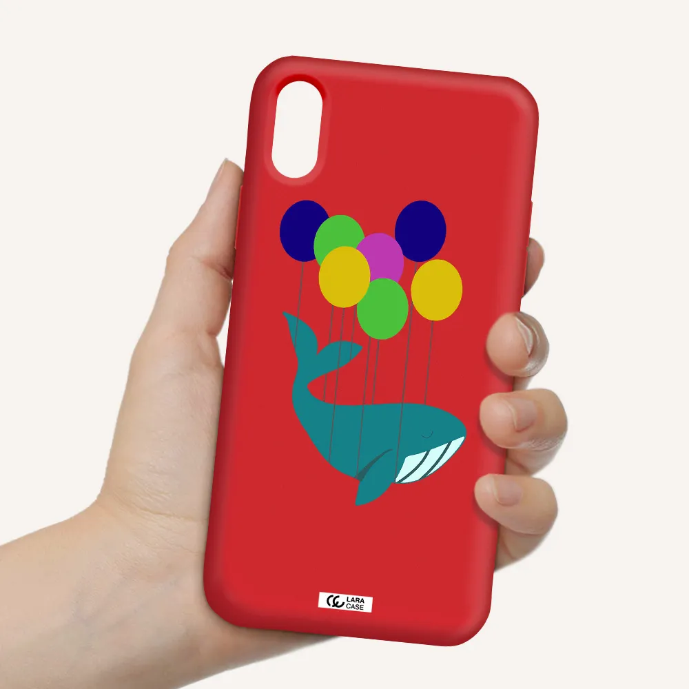 Flying Whale Apple iPhone X Silicone Imperial Red Case