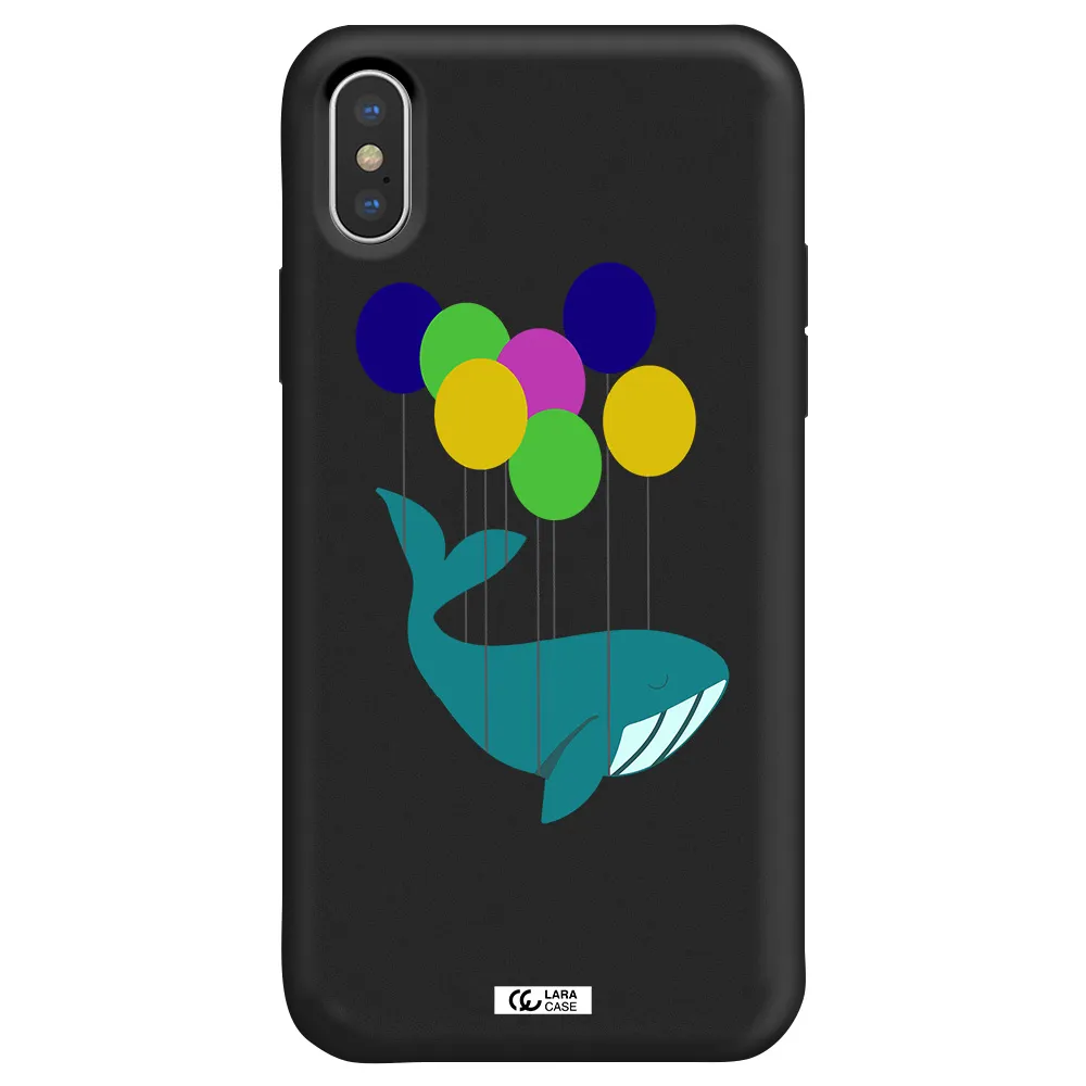 Flying Whale Apple iPhone XS Silicone black Case