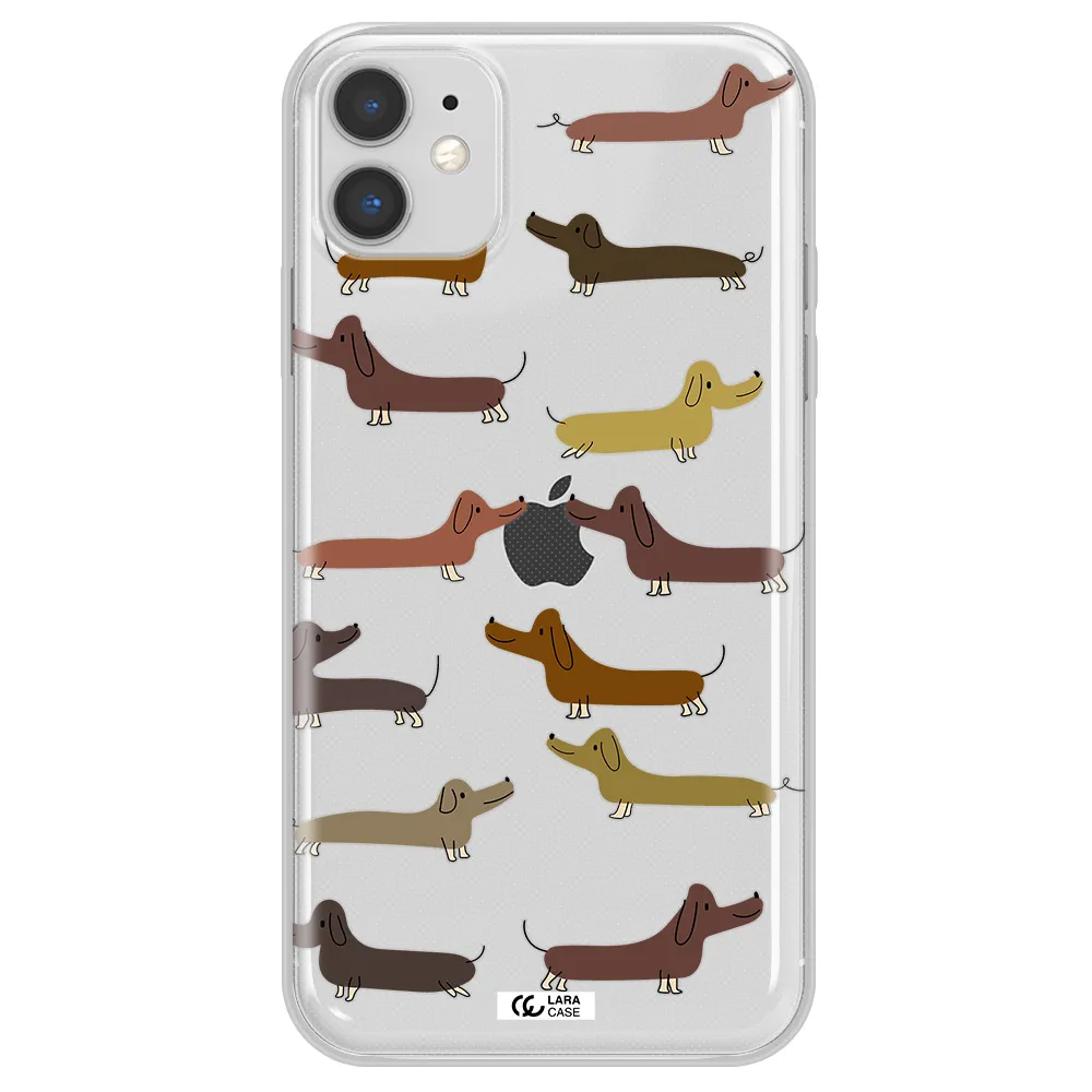 Dachshund Dogs Apple iPhone 11 Clear TPU Case