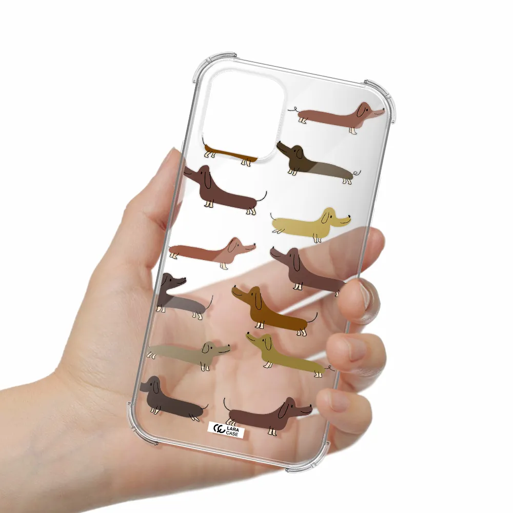 Dachshund Dogs Apple iPhone 11 pro Clear PC Case