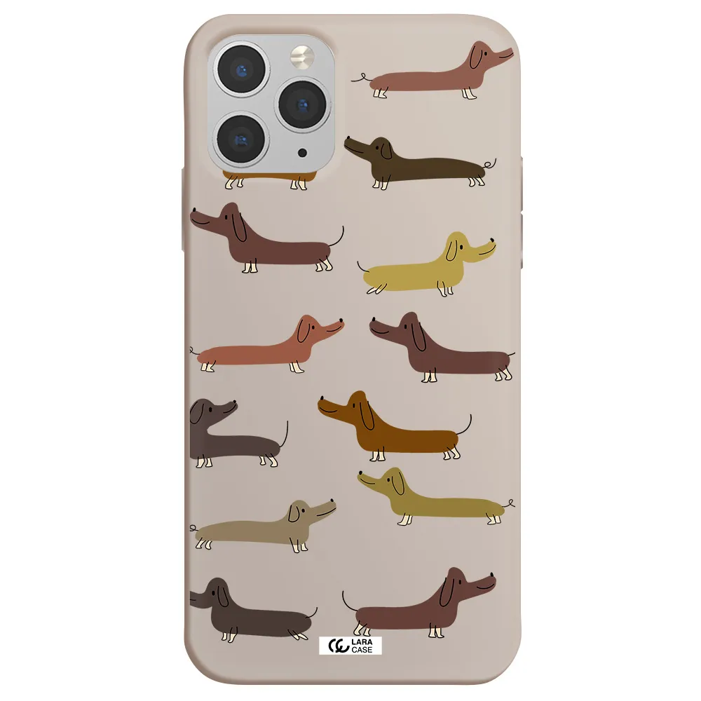 Dachshund Dogs Apple iPhone 11 pro max Silicone Stone Case