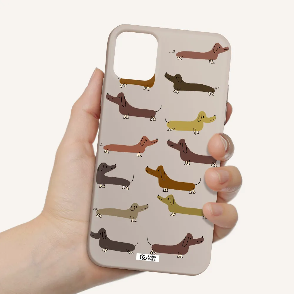 Dachshund Dogs Apple iPhone 11 Silicone Stone Case