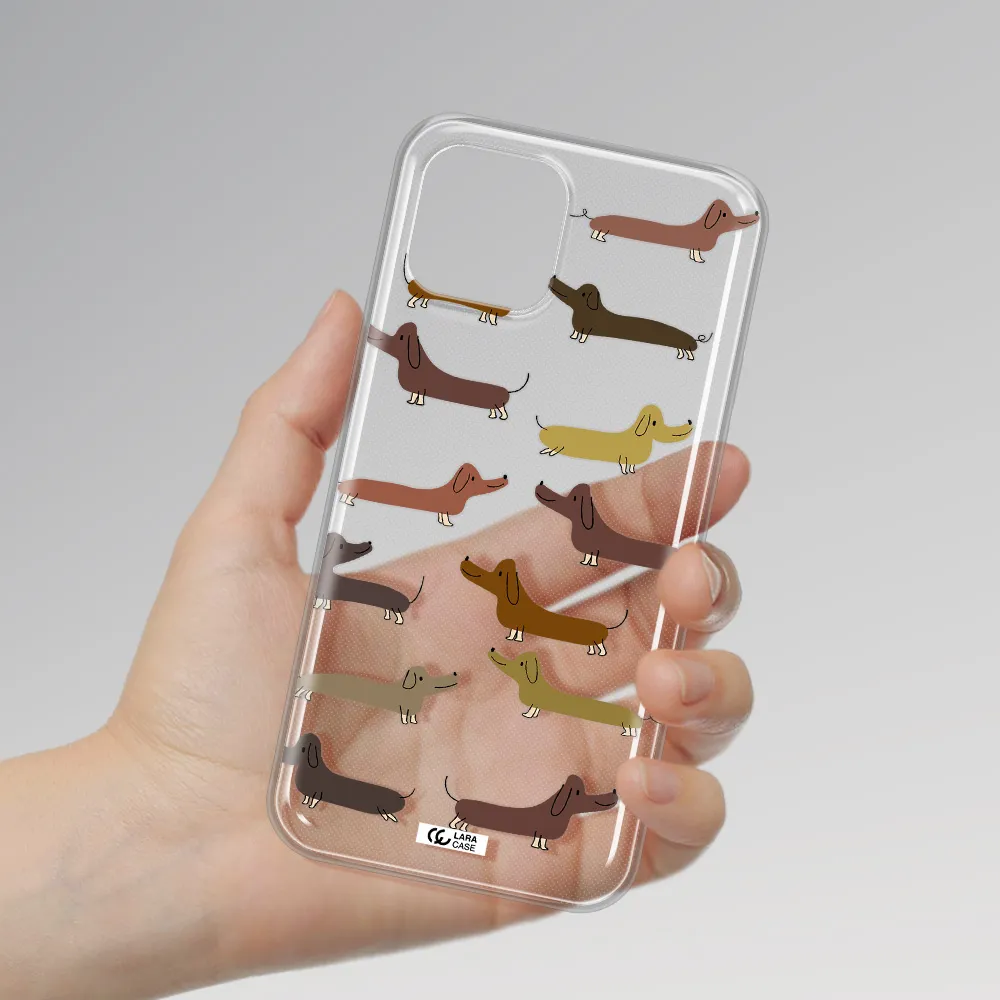 Dachshund Dogs Apple iPhone 12 mini Clear TPU Case