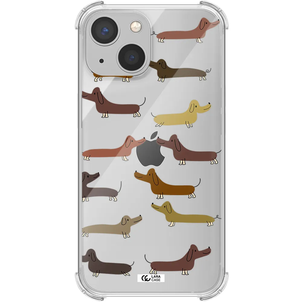 Dachshund Dogs Apple iPhone 13 mini Clear PC Case
