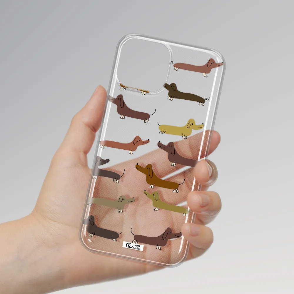 Dachshund Dogs Apple iPhone 13 mini Clear TPU Case